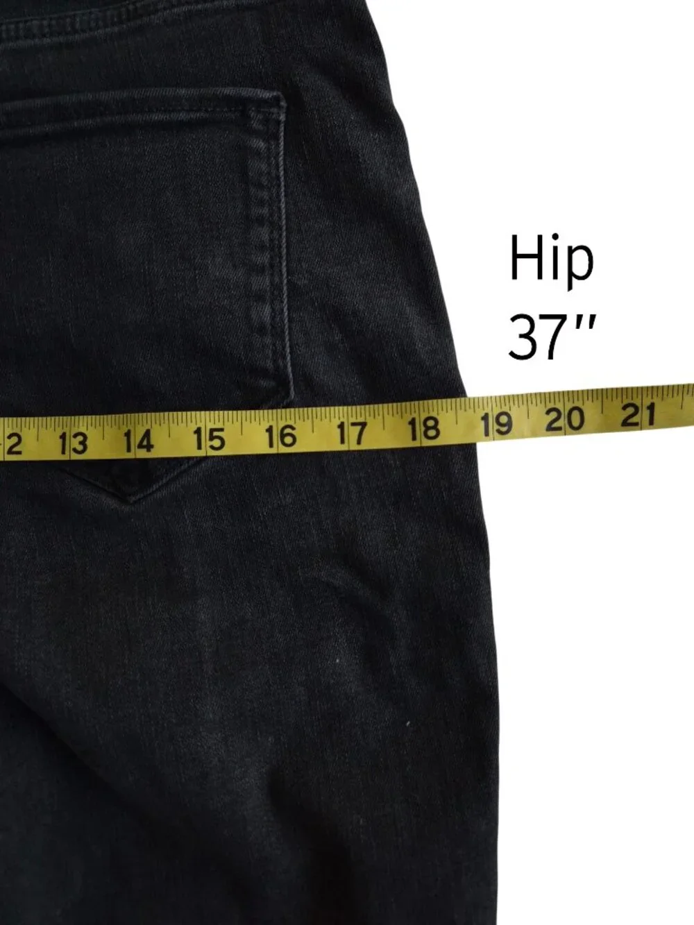 Ryegrass High-Waisted Flare Front Seam Black Jeans Size 10